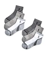 Polo Ralph Lauren Little & Big Boys 6-Pack Marled Quarter-Length Socks