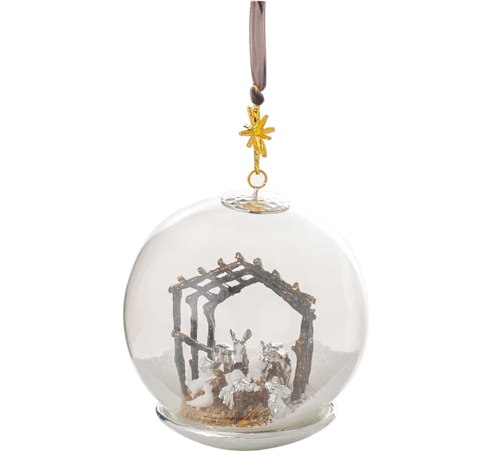 Michael Aram Manger Snow Globe Ornament