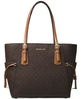 Michael Kors Logo Voyager East West Tote