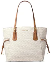 Michael Kors Logo Voyager East West Tote