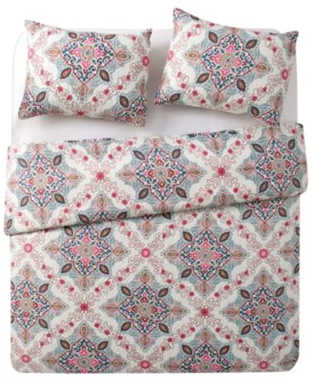 Queen Street Afton Medallion Reversible Quilt Set, Color: Blue - JCPenney