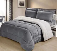 Ultimate Luxury Reversible Micromink Sherpa Bedding Comforter Set Collection