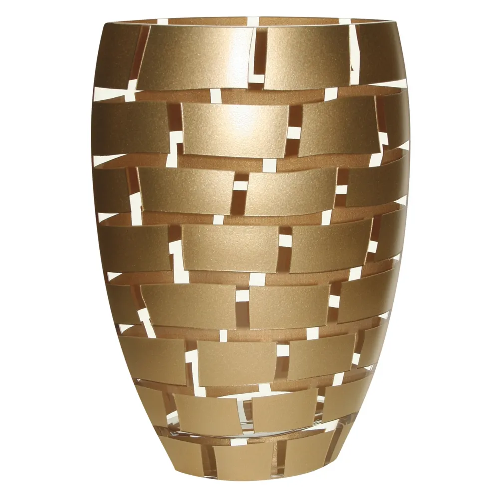 Gold Wall 12 Inch Vase