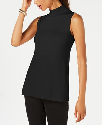 Jm Collection Women's Sleeveless Mock-Turtleneck Sweater, Created for Macy's