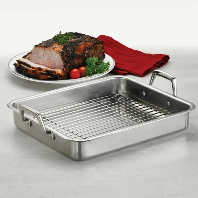 OXO Obsidian Carbon Steel Roaster with Rack