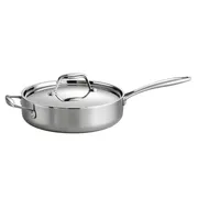 Tramontina Gourmet Tri-Ply Clad 3 Quart Covered Deep Saute Pan