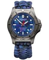 Victorinox Men's Swiss I.n.o.x. Professional Diver Blue Paracord Strap Watch 45mm