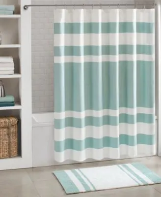 Madison Park Spa Waffle 3m Scotchgard Shower Curtains