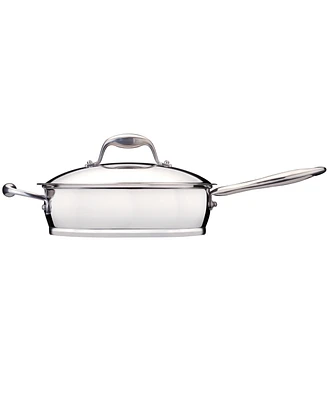 BergHoff Zeno 3-qt Stainless Steel Covered Deep Skillet