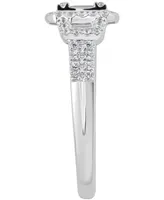 Diamond Baguette Engagement Ring (3/4 ct. t.w.) in 14k White Gold