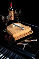 Toscana by Picnic Time Piano Cheese Cutting Board & Tools Set