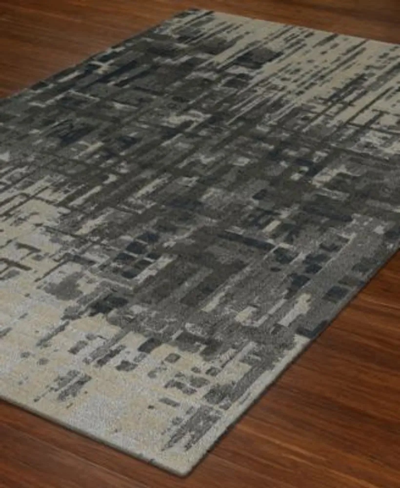 D Style Mosaic Reece Pewter Area Rug Collection