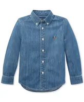Polo Ralph Lauren Toddler and Little Boys Cotton Chambray Shirt