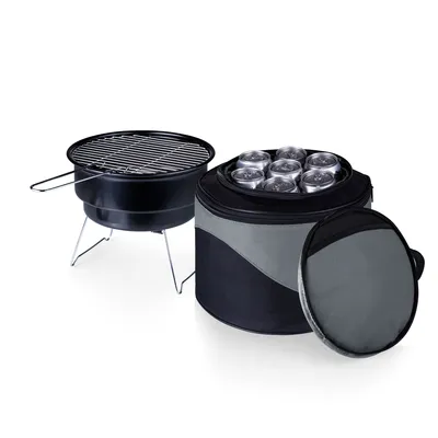 Oniva by Picnic Time Caliente Portable Charcoal Grill & Cooler Tote