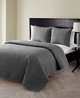 Vcny Home Caroline Embossed 2-Piece Twin Quilt Set