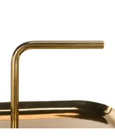 Artemis Square Brass Top Side Table