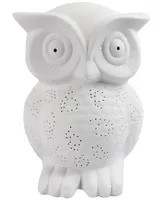 Simple Designs Porcelain Wise Owl Shaped Animal Light Table Lamp