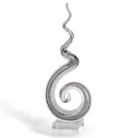 Badash Crystal Corkscrew Art Glass Sculpture