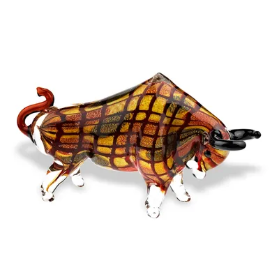 Badash Crystal Toro Grande Bull 1Art Glass Sculpture