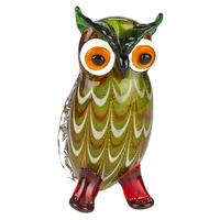 Badash Crystal Owl Art Glass Sculpture