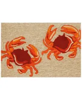 Liora Manne Front Porch Indoor Outdoor Crabs Area Rugs