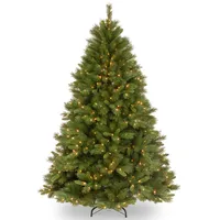 National Tree 7.5' Winchester Pine Hinged Tree with 500 Clear Lights