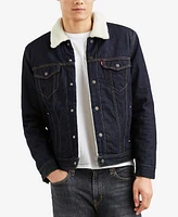 Levi's Men's Regular Fit Sherpa Denim Trucker Jacket