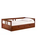 Alaterre Furniture Melody Twin to King Trundle Daybed with Storage Drawers