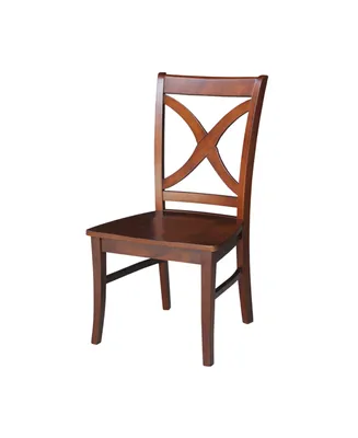 Salerno Chair, Wood Seat, Set of 2