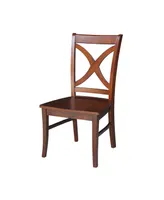 Salerno Chair, Wood Seat, Set of 2