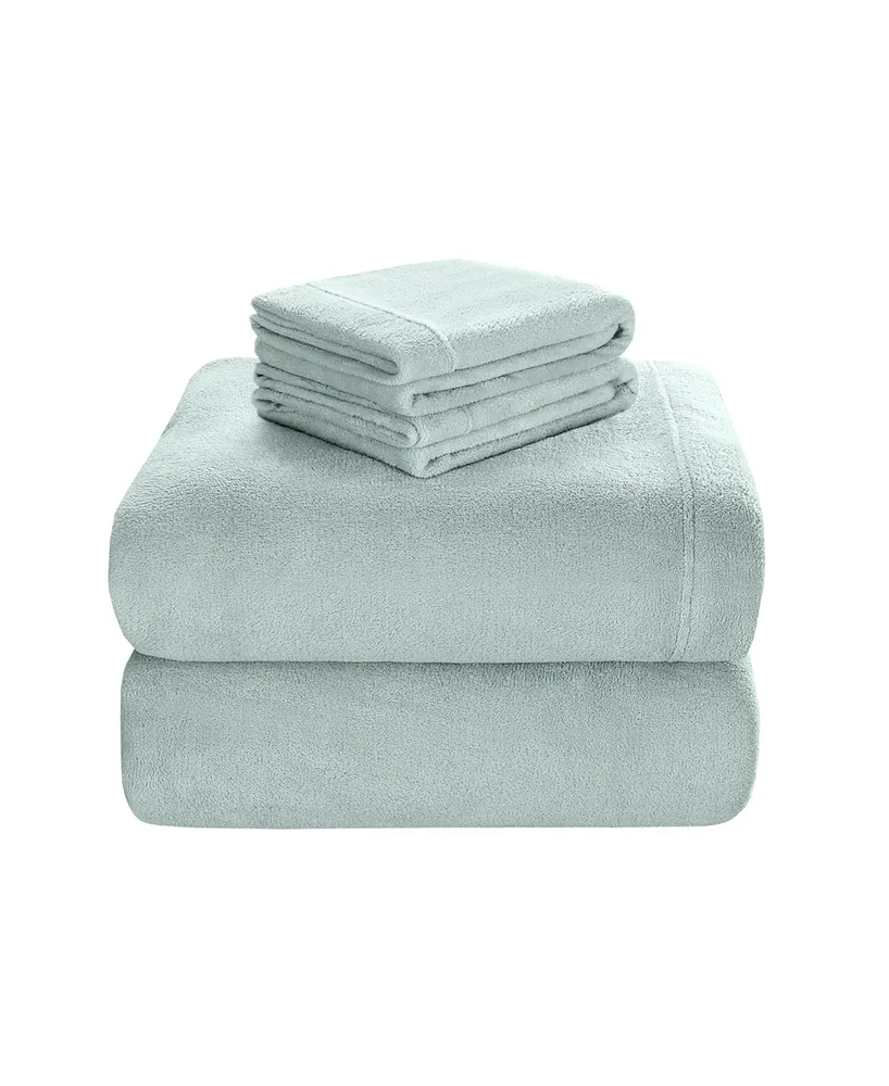 Sleep Philosophy Soloft Plush Micro-Fleece -Pc. Sheet Set