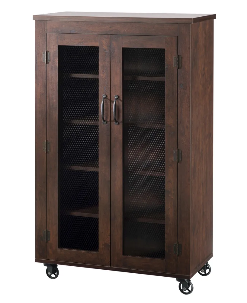 Alesia Shoe Cabinet With Casters