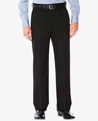 J.m. Haggar Men's Classic/ Regular Fit Stretch Sharkskin Suit Pants
