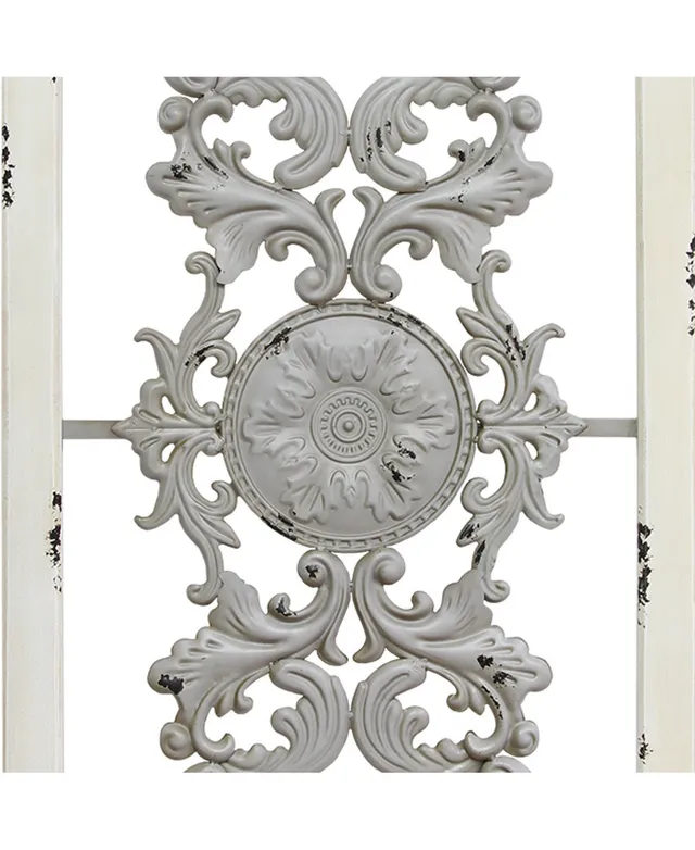 Stratton Home Decor Grey Scroll Panel Wall Decor