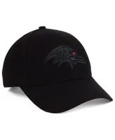 '47 Brand Baltimore Ravens Black & Black Mvp Strapback Cap
