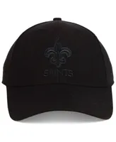 '47 Brand New Orleans Saints Black & Black Mvp Strapback Cap