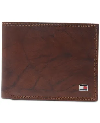 Tommy Hilfiger Men's Traveler Rfid Extra-Capacity Bifold Leather Wallet