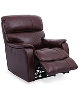 Hatherleigh 34" Leather Dual Power Recliner with Usb Outlet