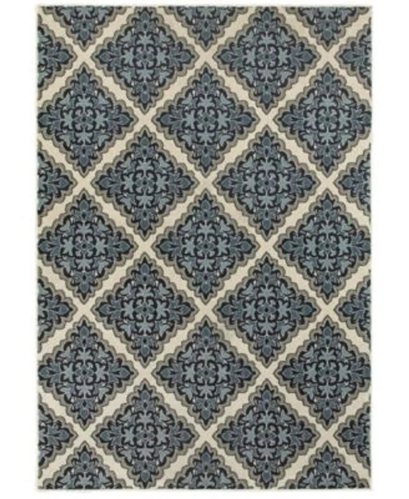 Oriental Weavers Linden 7816b Ivory Blue Rug