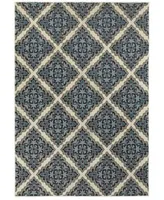 Oriental Weavers Linden 7816b Ivory Blue Rug