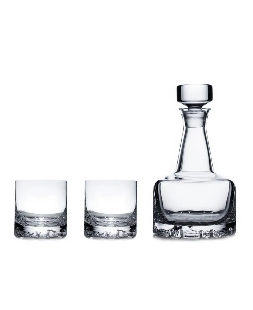 Orrefors Erik Double Old Fashioned Glasses & Decanter Set