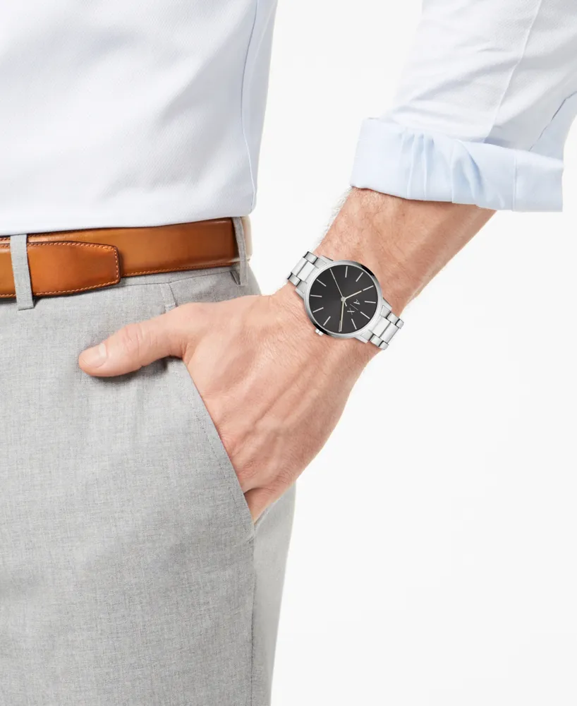 Men's Stainless Steel Bracelet Watch 42mm