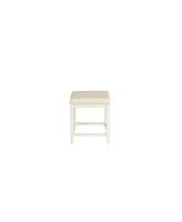 Closeout! Vista Vanity Stool With Vinyl