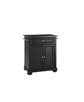 Alexandria Solid Granite Top Portable Kitchen Island