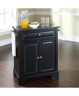 Lafayette Solid Granite Top Portable Kitchen Island