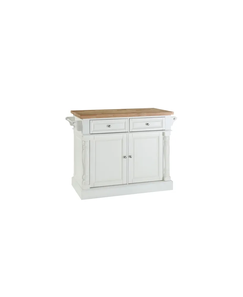 Oxford Butcher Block Top Kitchen Island