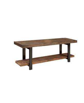 Pomona Metal and Reclaimed Wood Bench