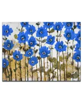 Ready2HangArt, 'Sapphire Meadow' Abstract Canvas Wall Art