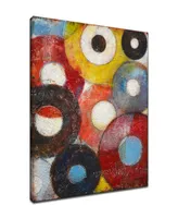 Ready2HangArt, 'Color Wheels I' Colorful Abstract Canvas Wall Art