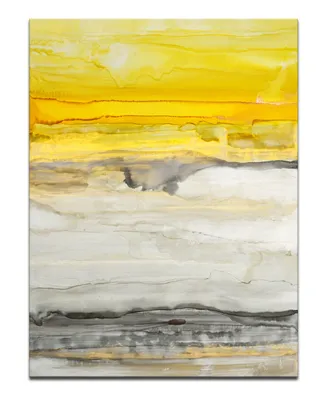 Ready2HangArt, 'Latest Sunset I' Abstract Canvas Wall Art, 40x30"